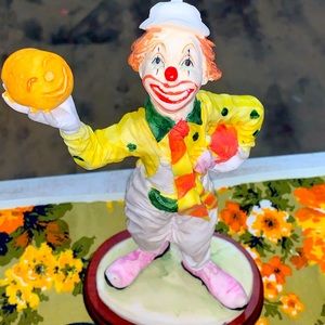 Vintage clown statue